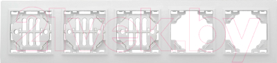 Рамка для выключателей и розеток EKF Минск-5 горизонтальная - фото
