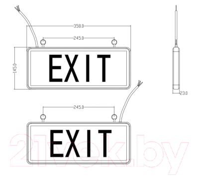 Светильник аварийный ЭРА SSA-101-3-20 / Б0044390