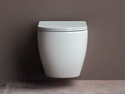 Унитаз подвесной Ceramica Nova Rimless CN1805 (с крепежом и сиденьем)