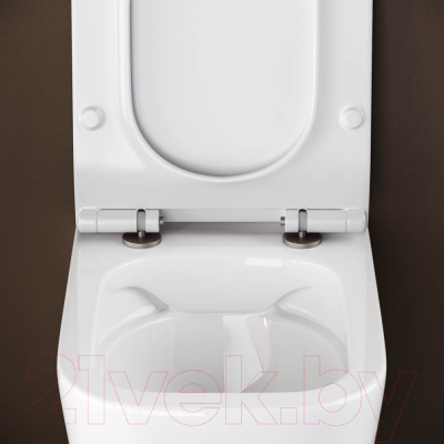 Унитаз подвесной Ceramica Nova Rimless CN3005 (с крепежом и сиденьем)