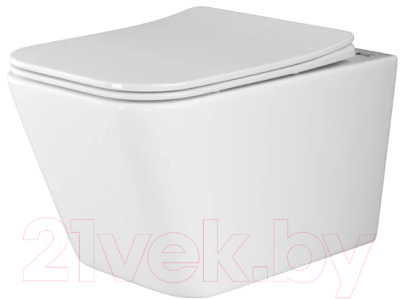 Унитаз подвесной Ceramica Nova Rimless CN3007 (с крепежом и сиденьем) - фото