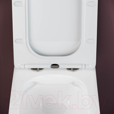 Унитаз подвесной Ceramica Nova Rimless CN3007 (с крепежом и сиденьем)