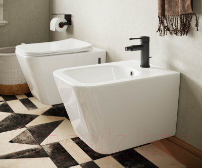 Унитаз подвесной Ceramica Nova Rimless CN3007 (с крепежом и сиденьем)