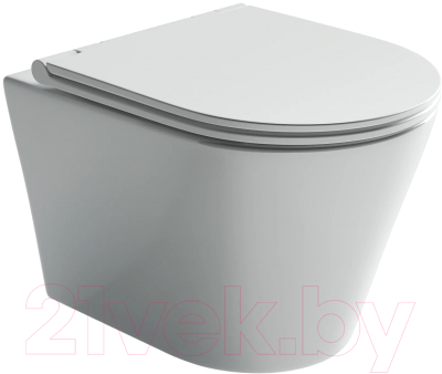 Унитаз подвесной Ceramica Nova Rimless CN3011 (с крепежом и сиденьем) - фото