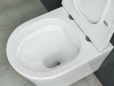 Унитаз подвесной Ceramica Nova Rimless CN3011 (с крепежом и сиденьем)