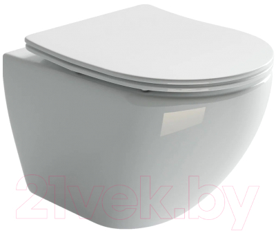 Унитаз подвесной Ceramica Nova Rimless CN4002 (с крепежом и сиденьем) - фото