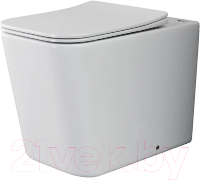 Унитаз приставной Ceramica Nova Rimless CN1809 (с сиденьем и крепежом) - фото