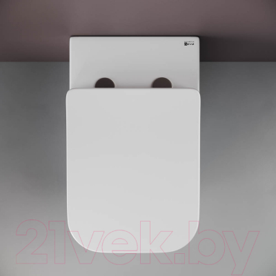 Унитаз приставной Ceramica Nova Rimless CN1809 (с сиденьем и крепежом)