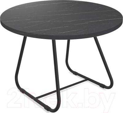 Журнальный столик Sheffilton SHT-S38/ЛДСП 70 (черный муар/камень пьетра гриджио черный) - фото