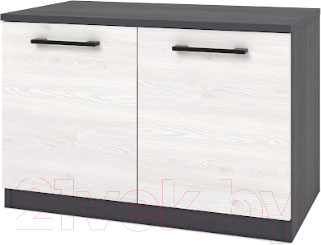 Тумба MySTAR Юта 106.06 (металл бруклин/лиственница сибирская) - фото