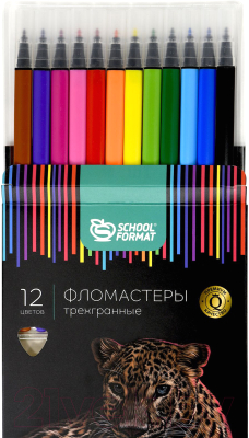 Фломастеры Schoolformat Дикая планета / ФЛ12-ДПЛ