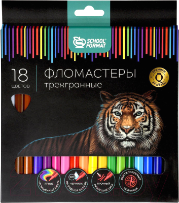 Фломастеры Schoolformat Дикая планета / ФЛ18-ДПЛ - фото