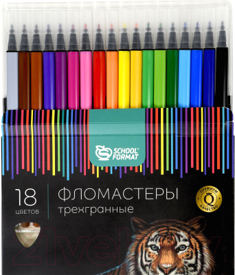 Фломастеры Schoolformat Дикая планета / ФЛ18-ДПЛ