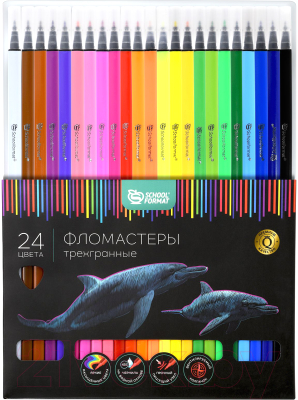 Фломастеры Schoolformat Дикая планета / ФЛ24-ДПЛ