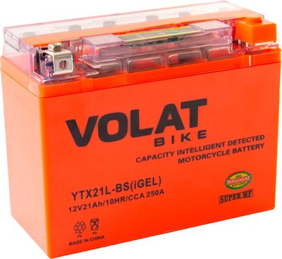 Мотоаккумулятор VOLAT YTX21L-BS iGel - фото