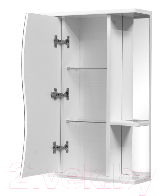 Шкаф с зеркалом для ванной Vako Лилия 60 / 10664