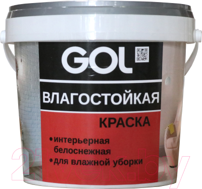 Краска GOL GOL Expert Акриловая влагостойкая для стен - фото