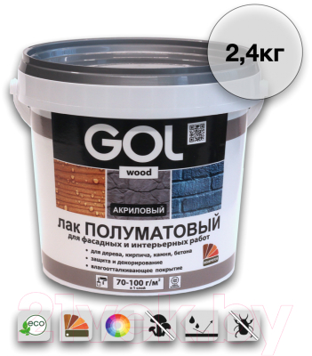 Лак универсальный GOL Wood Акриловый