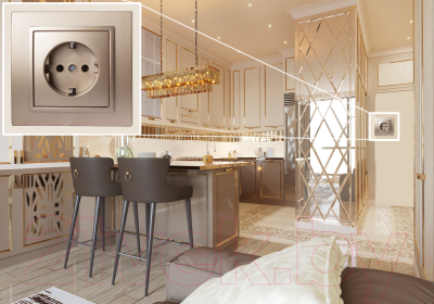 Розетка El-Bi Zena-Vega / 609-011400-217