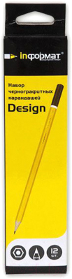Набор простых карандашей inФормат Design 2В-2Н / PPNBY12