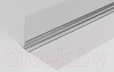Уголок штукатурный Profigips Перфорированный алюминиевый с сеткой 19x19x3000