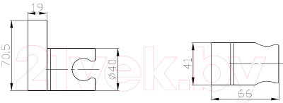 Душевой держатель Esko SH405black