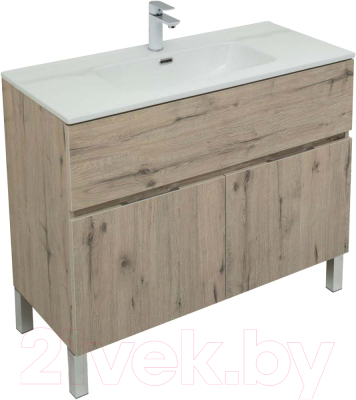 Тумба с умывальником Aquanet Алвита 100 / 274136 - фото