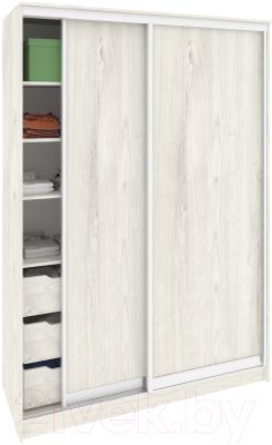 Шкаф-купе Кортекс-мебель Сенатор ШК10 Классика ДСП (дуб монтерей) - фото