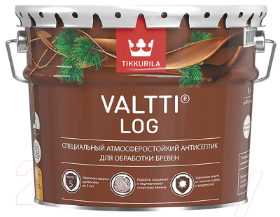 Антисептик для древесины Tikkurila Valtti LOG EC - фото