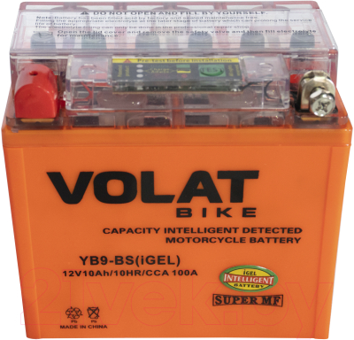 Мотоаккумулятор VOLAT YB9-BS iGEL L+