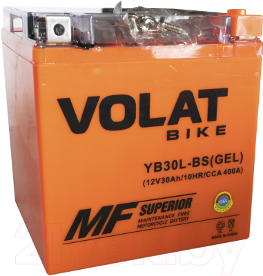 Мотоаккумулятор VOLAT YB30L-BS GEL R+