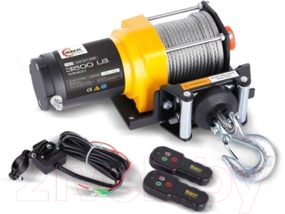 Лебедка автомобильная Rugcel DC 3500LB - фото