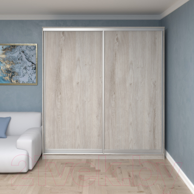 Шкаф-купе Кортекс-мебель Сенатор ШК12 Классика ДСП (дуб монтерей)