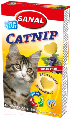 Лакомство для кошек Sanal С кошачьей мятой / SC1800 - фото