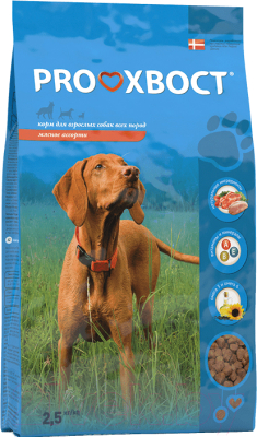 Сухой корм для собак ProХвост Мясное ассорти (2.5кг) - фото
