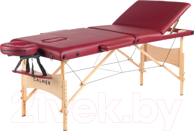 Массажный стол Calmer Bamboo Three 70 (красный)