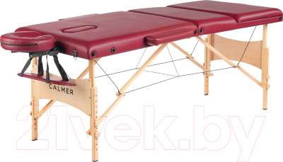 Массажный стол Calmer Bamboo Three 70 (красный)