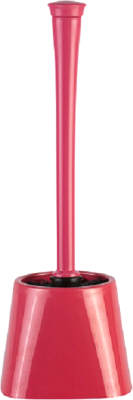 Ершик для унитаза Primanova Marieta M-E20-18-04 (прозрачный/красный) - фото