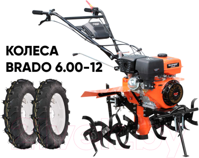 Мотоблок бензиновый Skiper SP-1800SE EXPERT + колеса 6.00-12