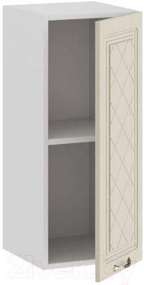 Шкаф навесной для кухни ТриЯ Бьянка 1В3 (белый/дуб ваниль)