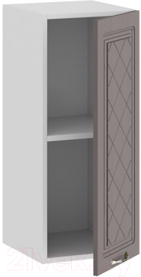 Шкаф навесной для кухни ТриЯ Бьянка 1В3 (белый/дуб серый)