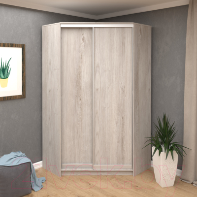 Шкаф-купе Кортекс-мебель Сенатор ШК30 Классика ДСП (дуб монтерей)