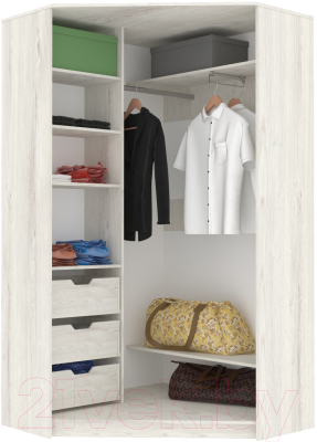 Шкаф-купе Кортекс-мебель Сенатор ШК30 Классика ДСП (дуб монтерей)