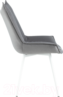 Стул Stool Group Осло / fb-oslo-neo-25-wh (велюр серый/ножки белые)