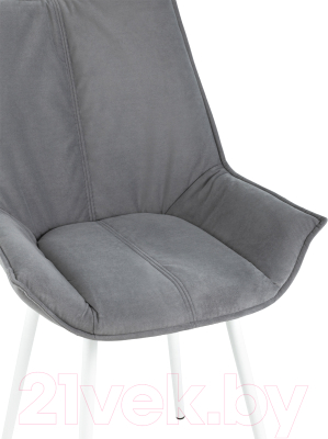 Стул Stool Group Осло / fb-oslo-neo-25-wh (велюр серый/ножки белые)