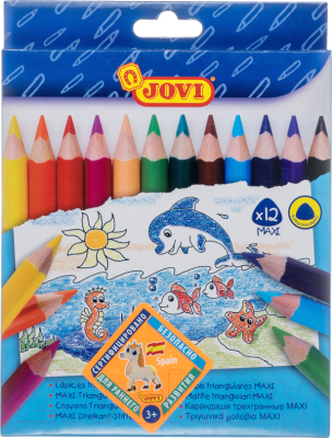 Набор цветных карандашей Jovi Maxi / с - фото