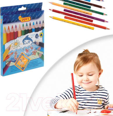Набор цветных карандашей Jovi Maxi / с