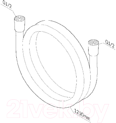 Душевой шланг AM.PM F0412100