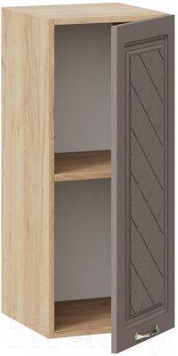 Шкаф навесной для кухни ТриЯ Бьянка 1В3 (дуб крафт золотой/дуб серый)