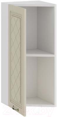 Шкаф навесной для кухни ТриЯ Бьянка 1В3Т (белый/дуб ваниль)